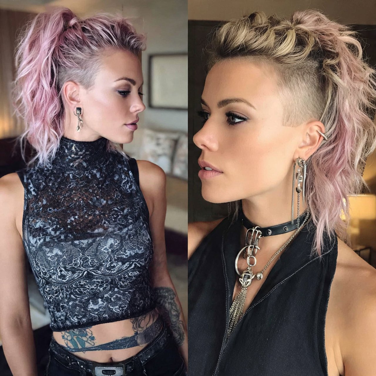 high ponytail hairstyles with undercut 2