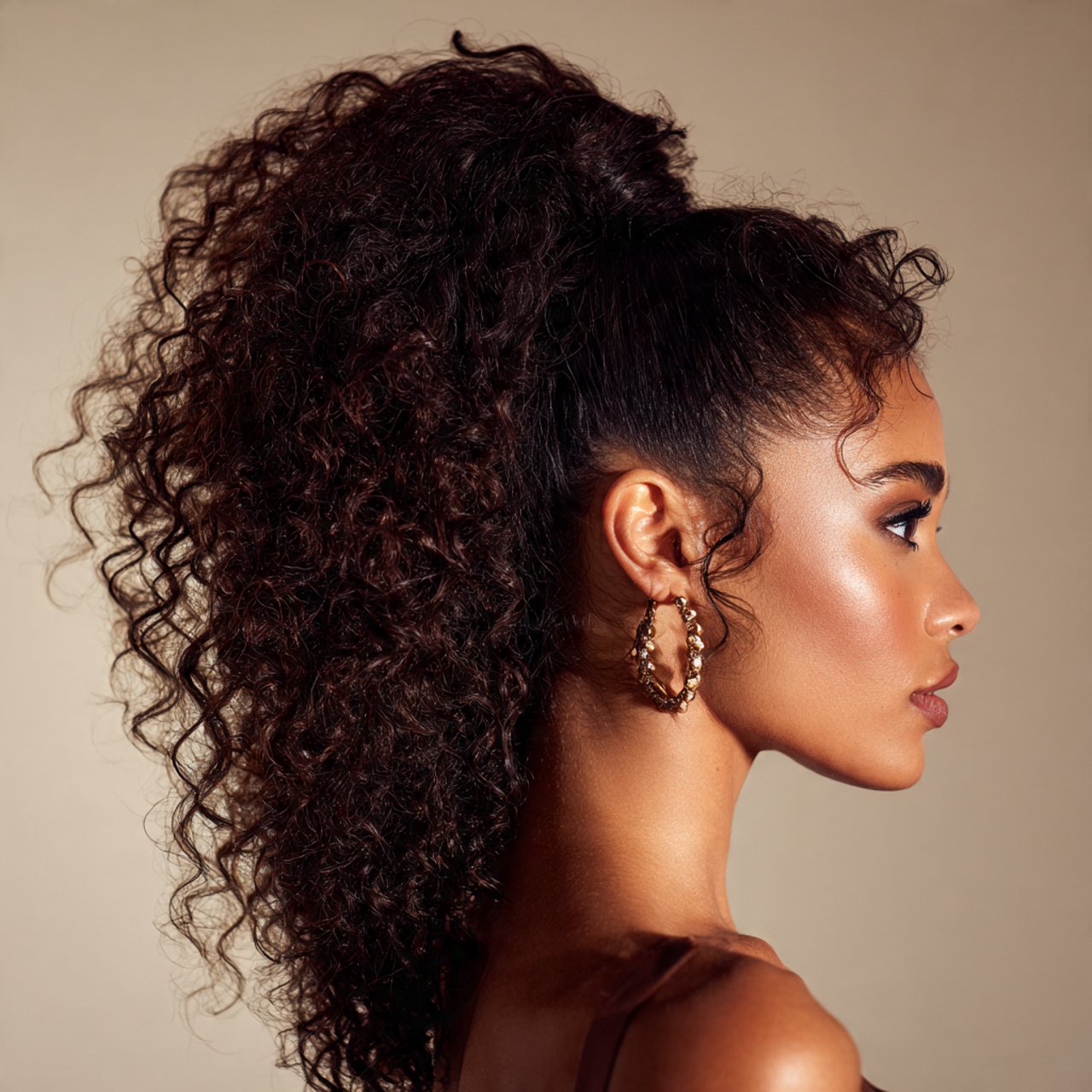 high puff curly ponytail hairstyles voluminous nat