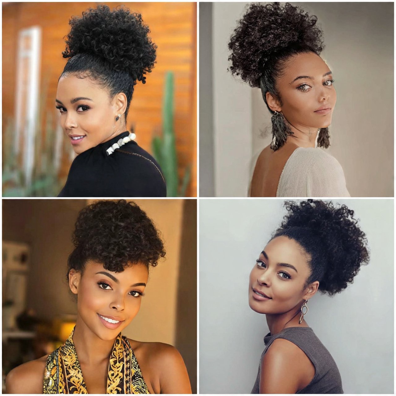 high puff hairstyles 1