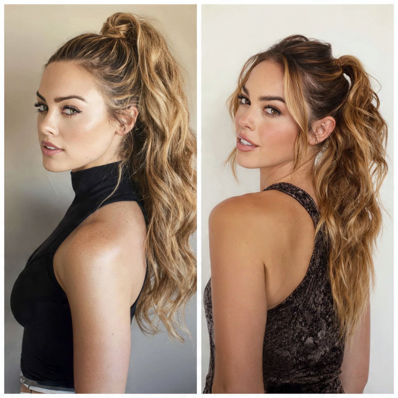 high side ponytail hairstyles