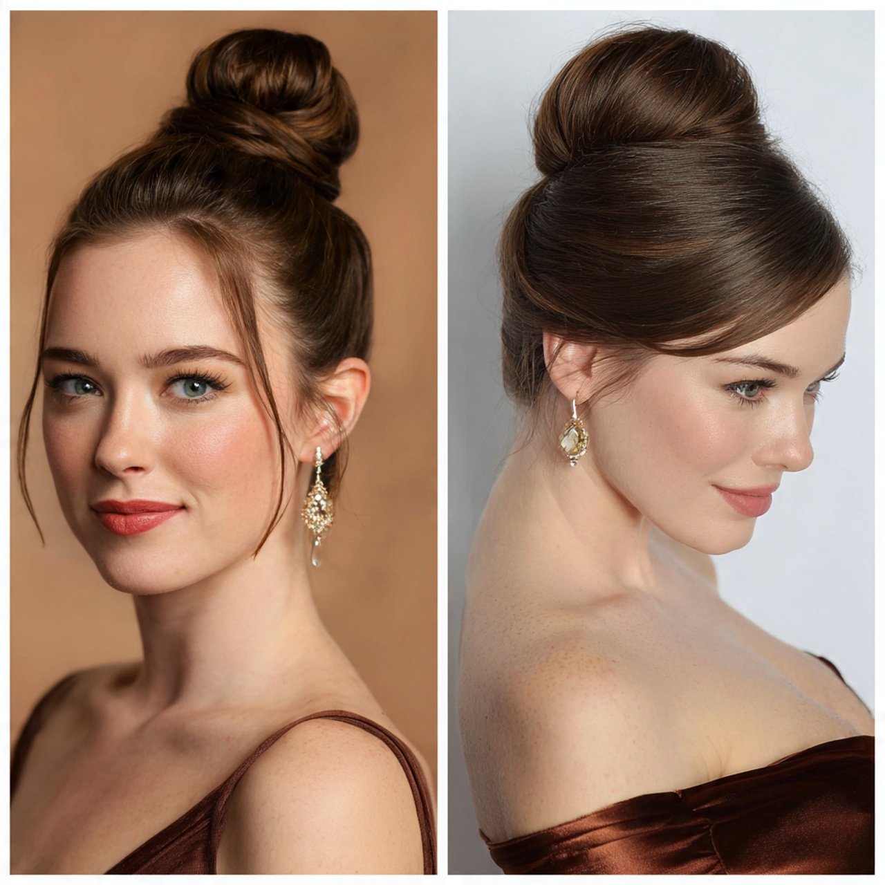 high sleek bun prom hairstyles