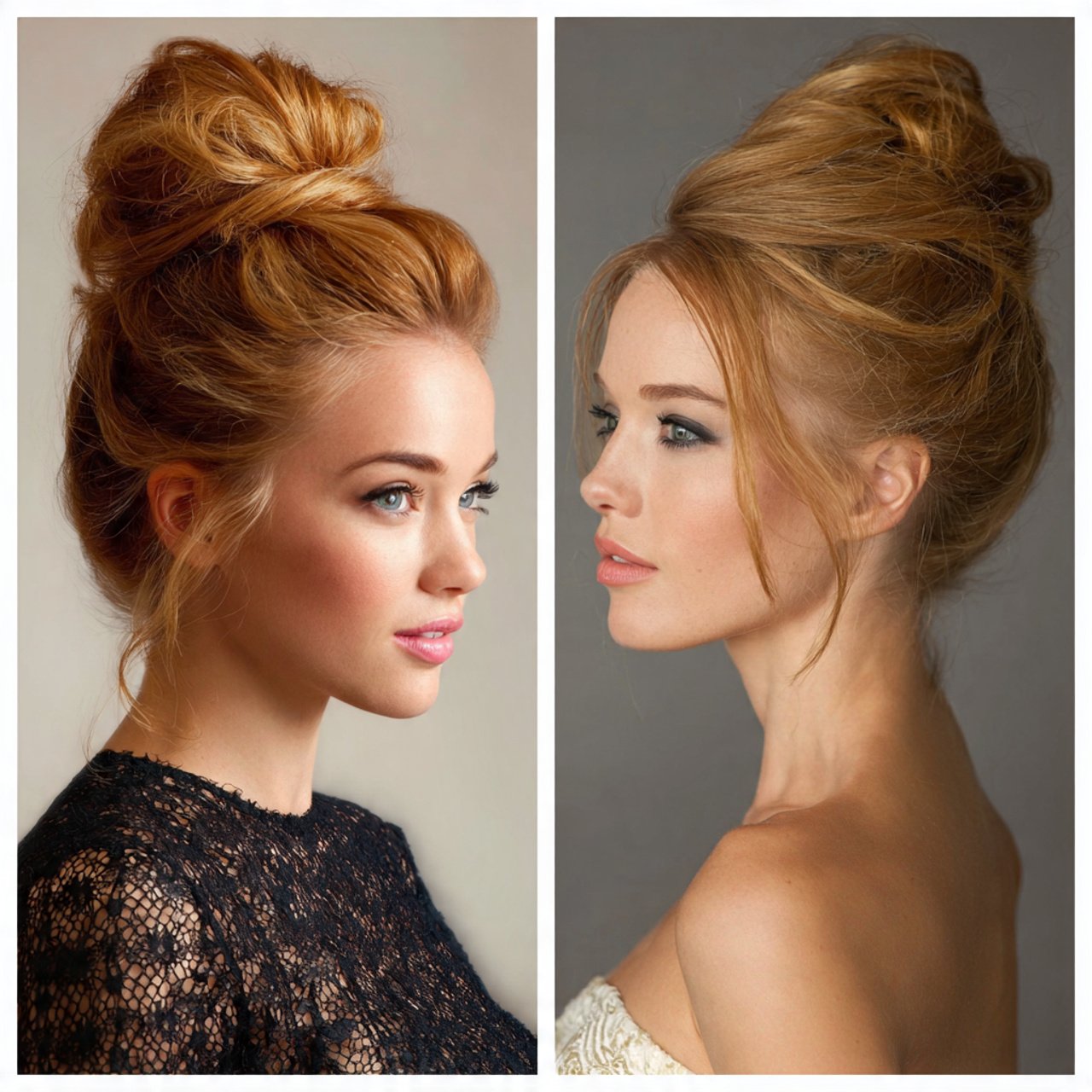high sleek bun updo hairstyles for prom
