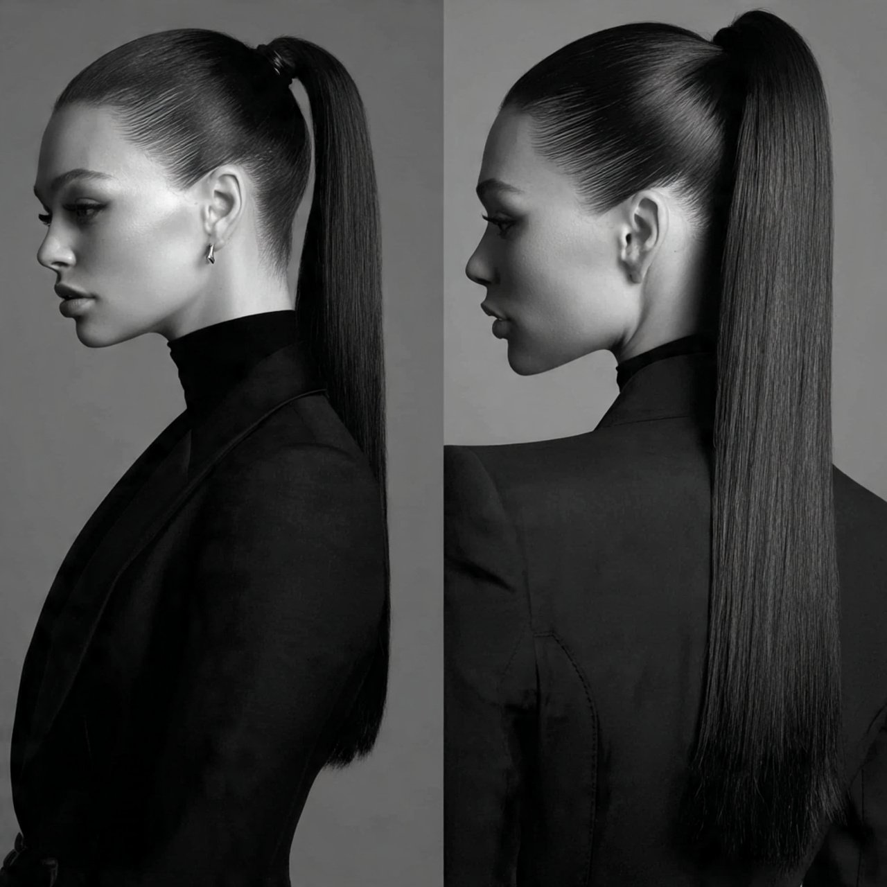 high sleek ponytail hairstyles