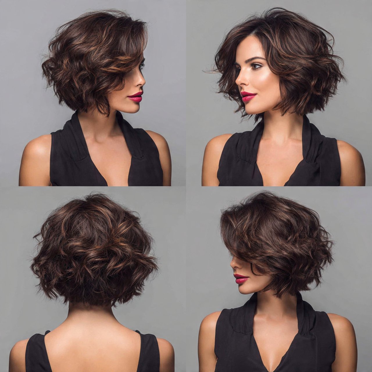layered bob hairstyles for thick hair multiple vie
