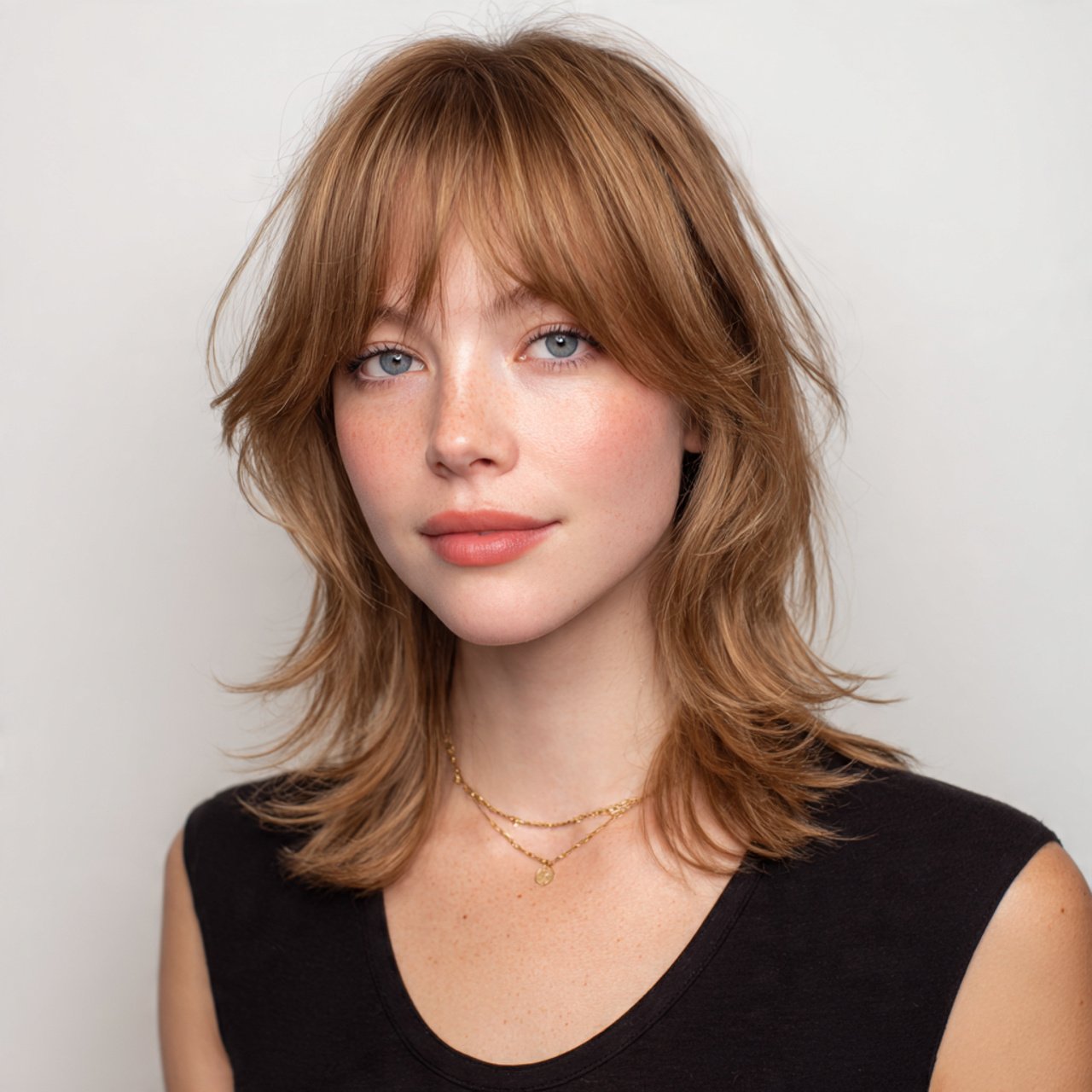 17 Short Curtain Bangs Ideas for a Fresh, Trendy Look 18 layered lob with short curtain bangs hairstyle