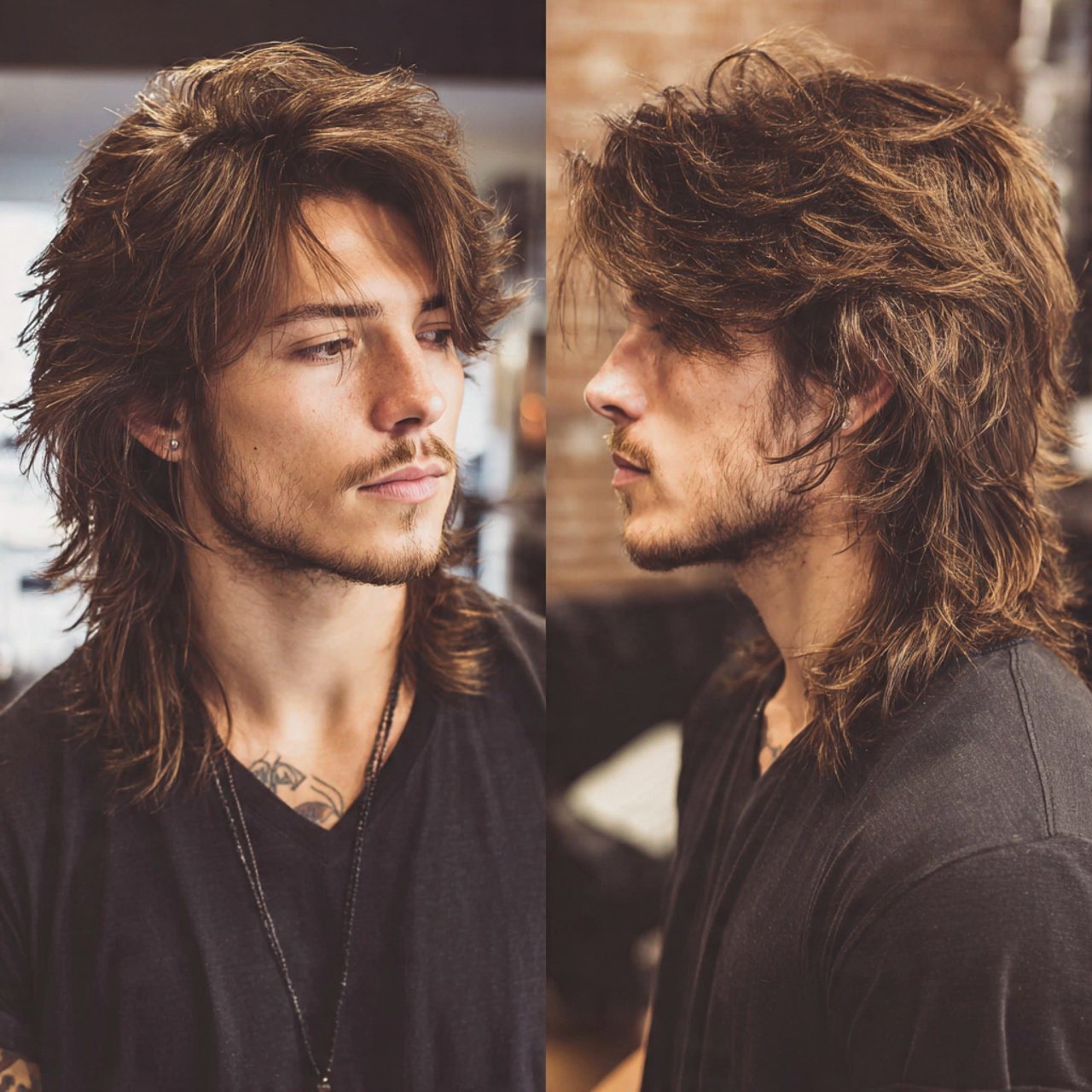 layered long wolf cut hairstyle