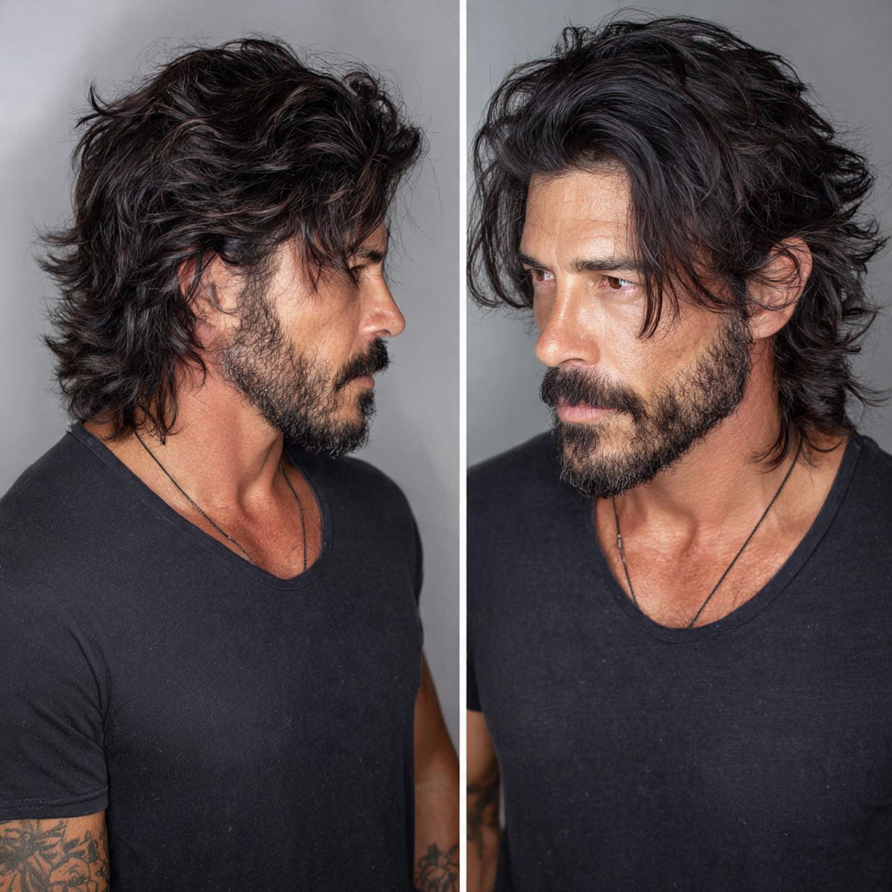 layered wolf cut hombre hairstyle