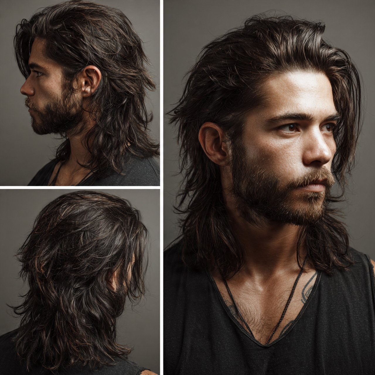 long wolf cut hombre hairstyle
