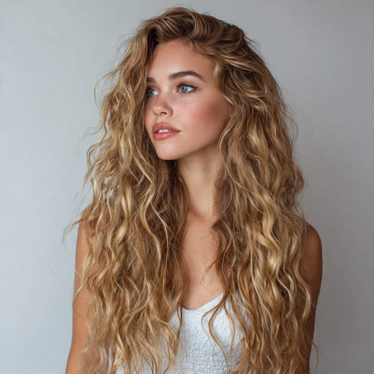 loose beach waves hairstyle