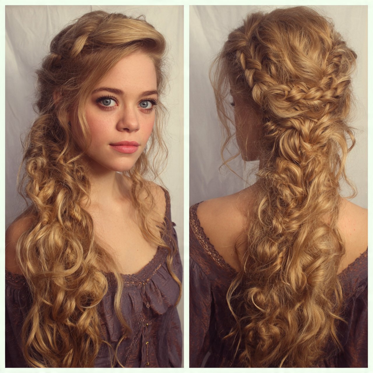loose curly braid hairstyles