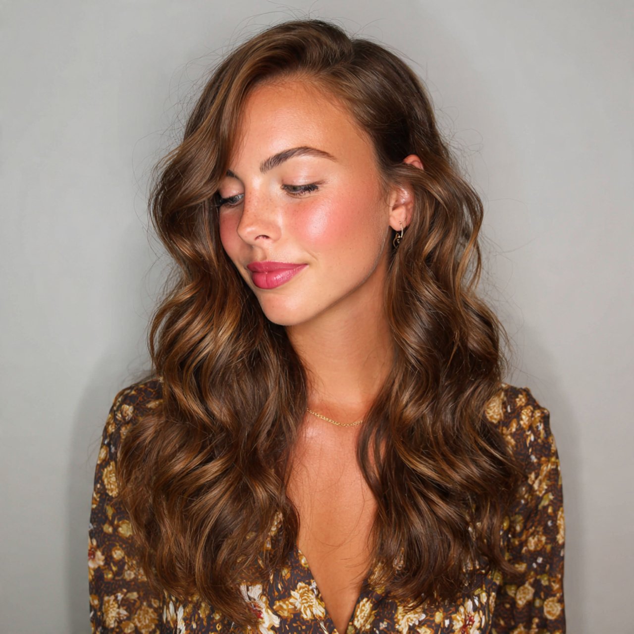 loose soft waves easy prom hairstyle