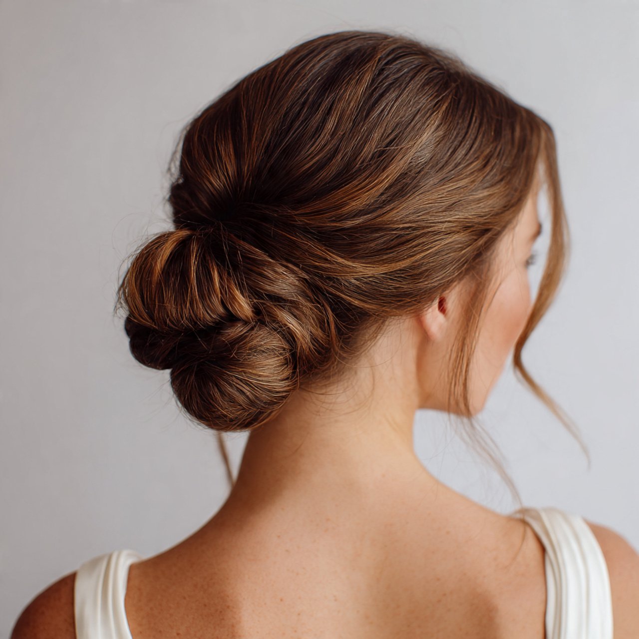 low bun hairstyles 1