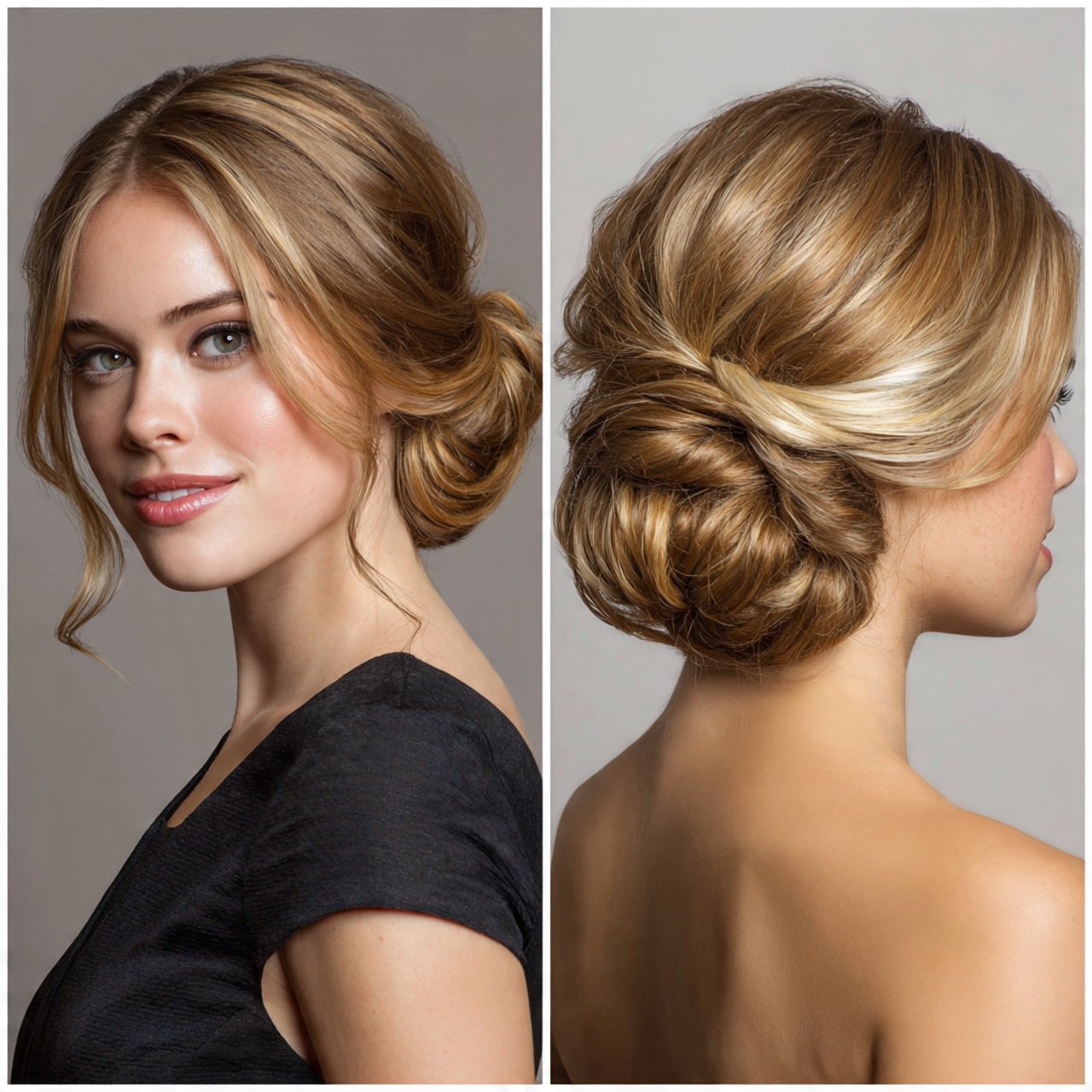 low bun hairstyles for school