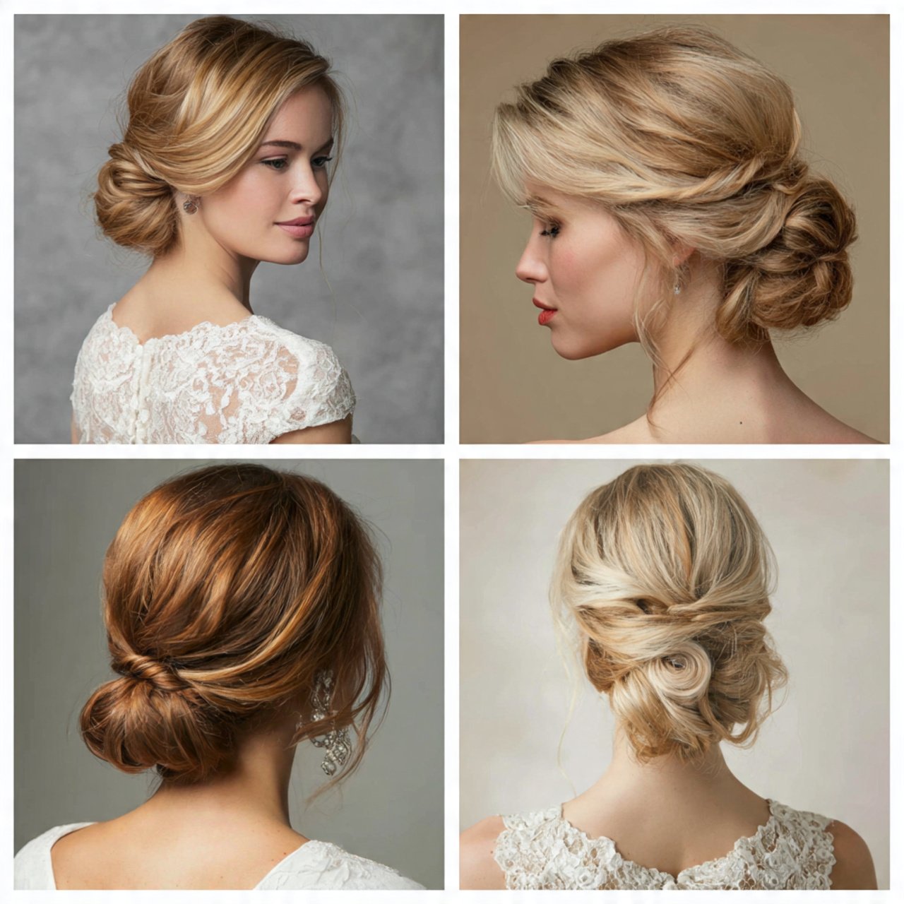 low bun hairstyles