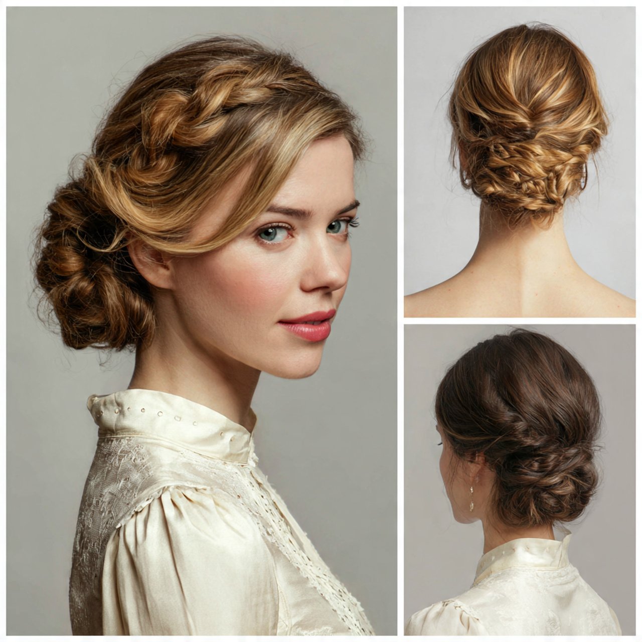 low bun school hairstyles