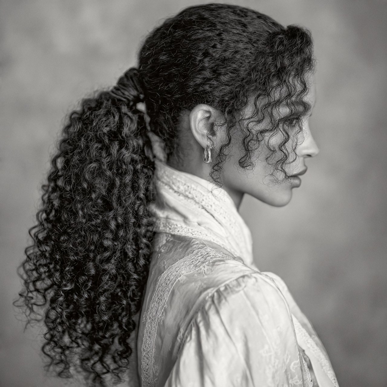 low curly ponytail hairstyles elegant curly hair t