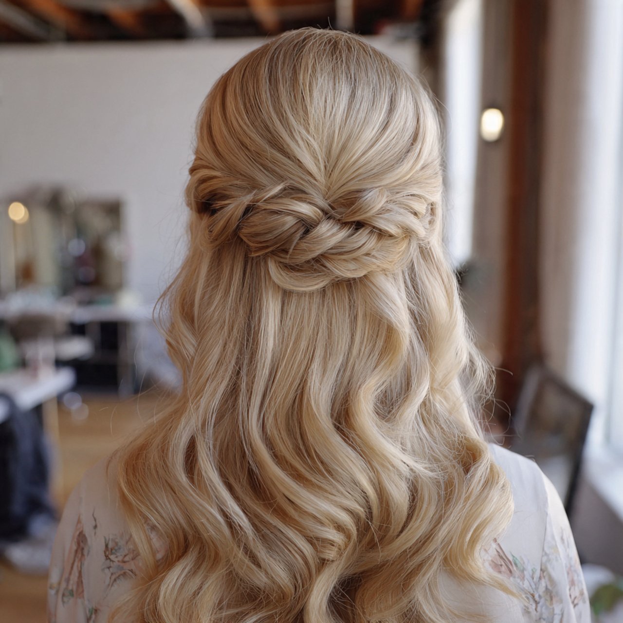 low half up twist style prom hairstyles