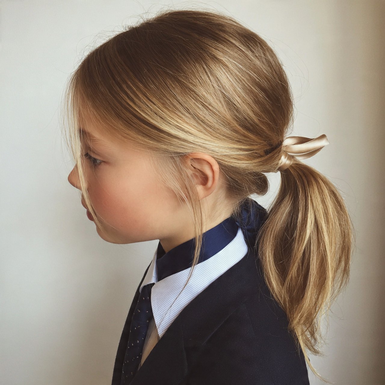 low ponytail cute hairstyles for school