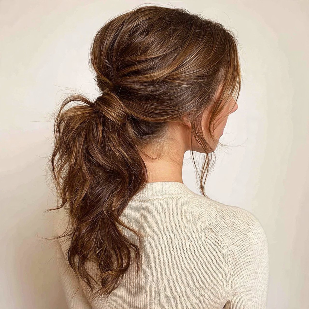 low textured ponytail back to school hairstyles