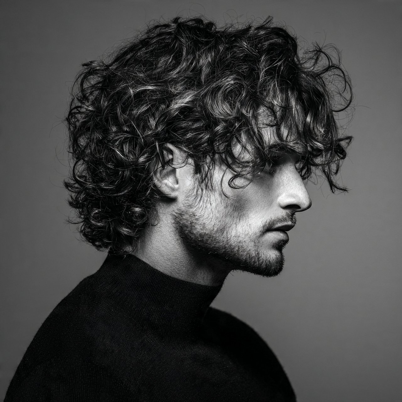 medium length curly hairstyles for men single phot 1