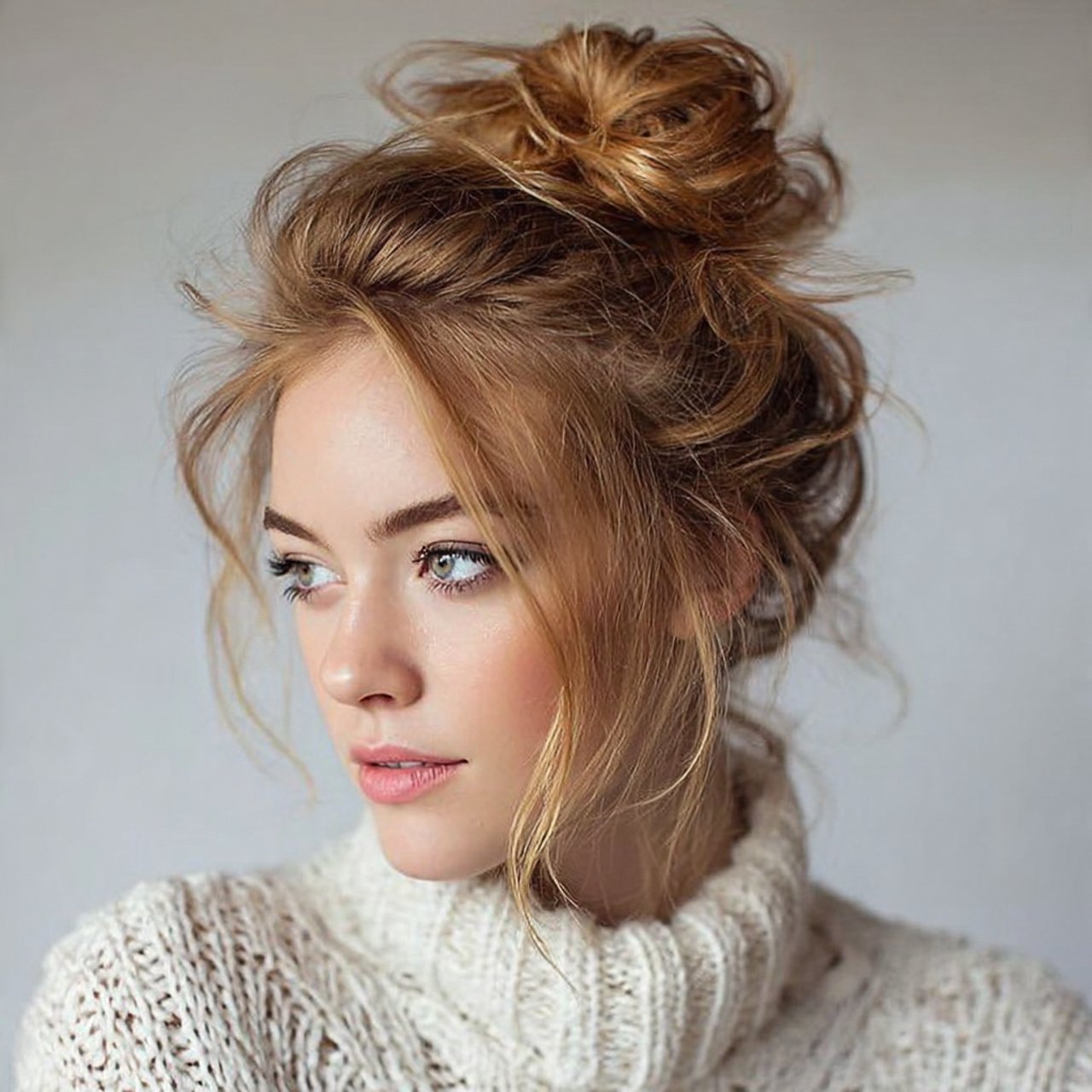 messy bun cute hairstyles for school