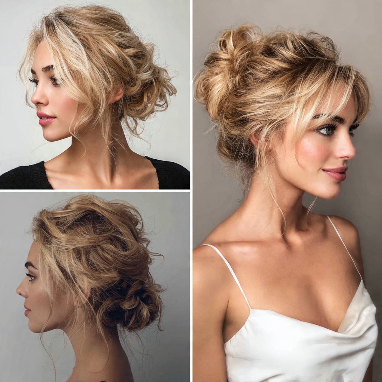 messy bun hairstyles