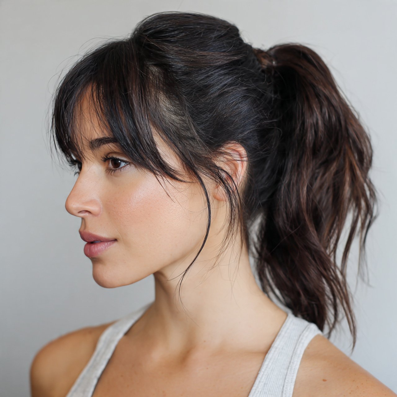 messy easy ponytail hairstyles casual and effortle