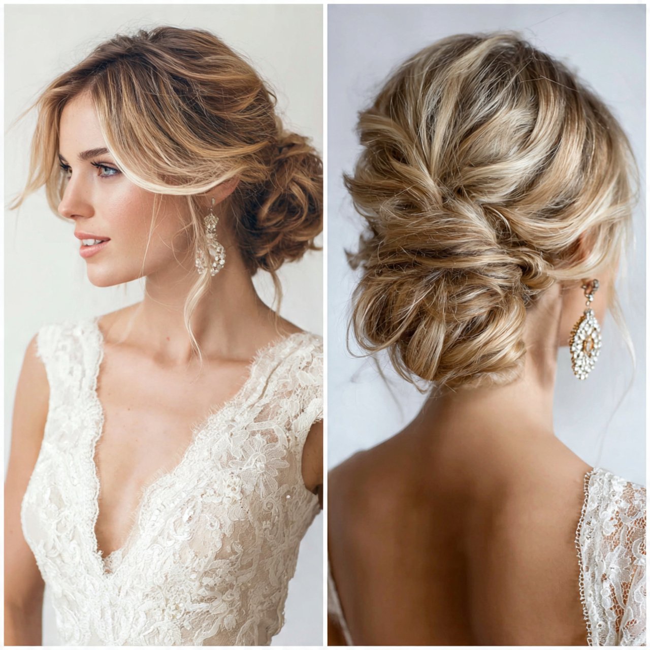 messy low bun hairstyles for short hair