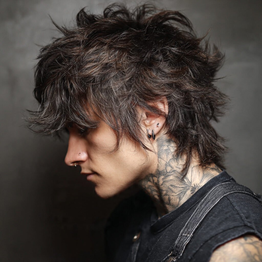 messy short wolf cut