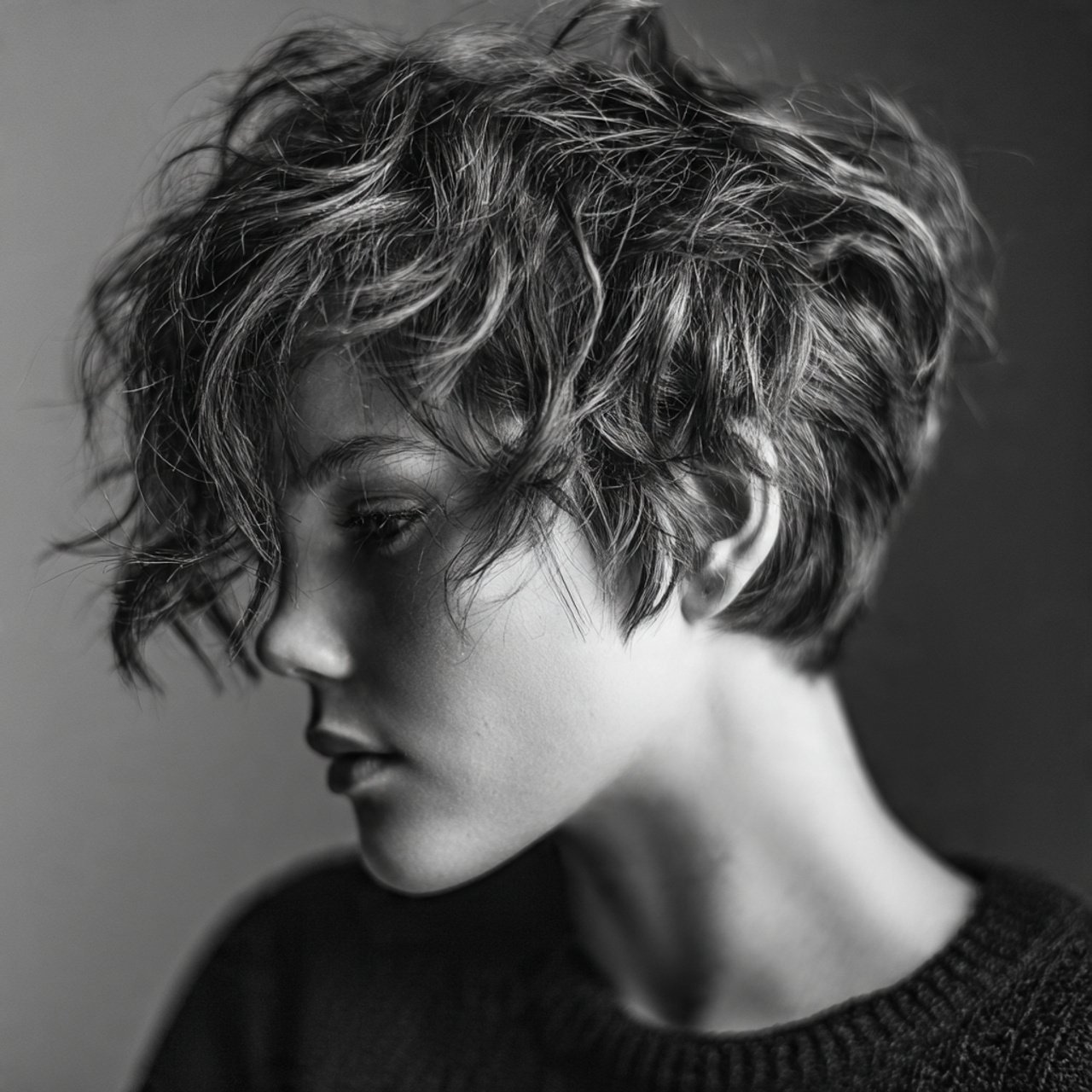 messy textured hairstyles for short hair salon pho