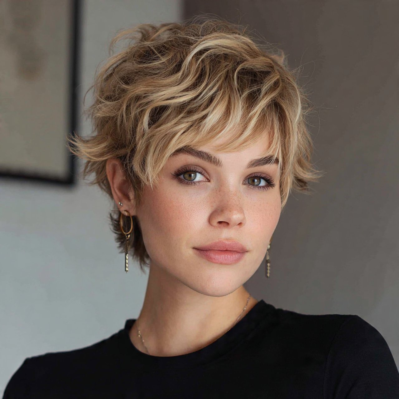 messy textured hairstyles for short hair