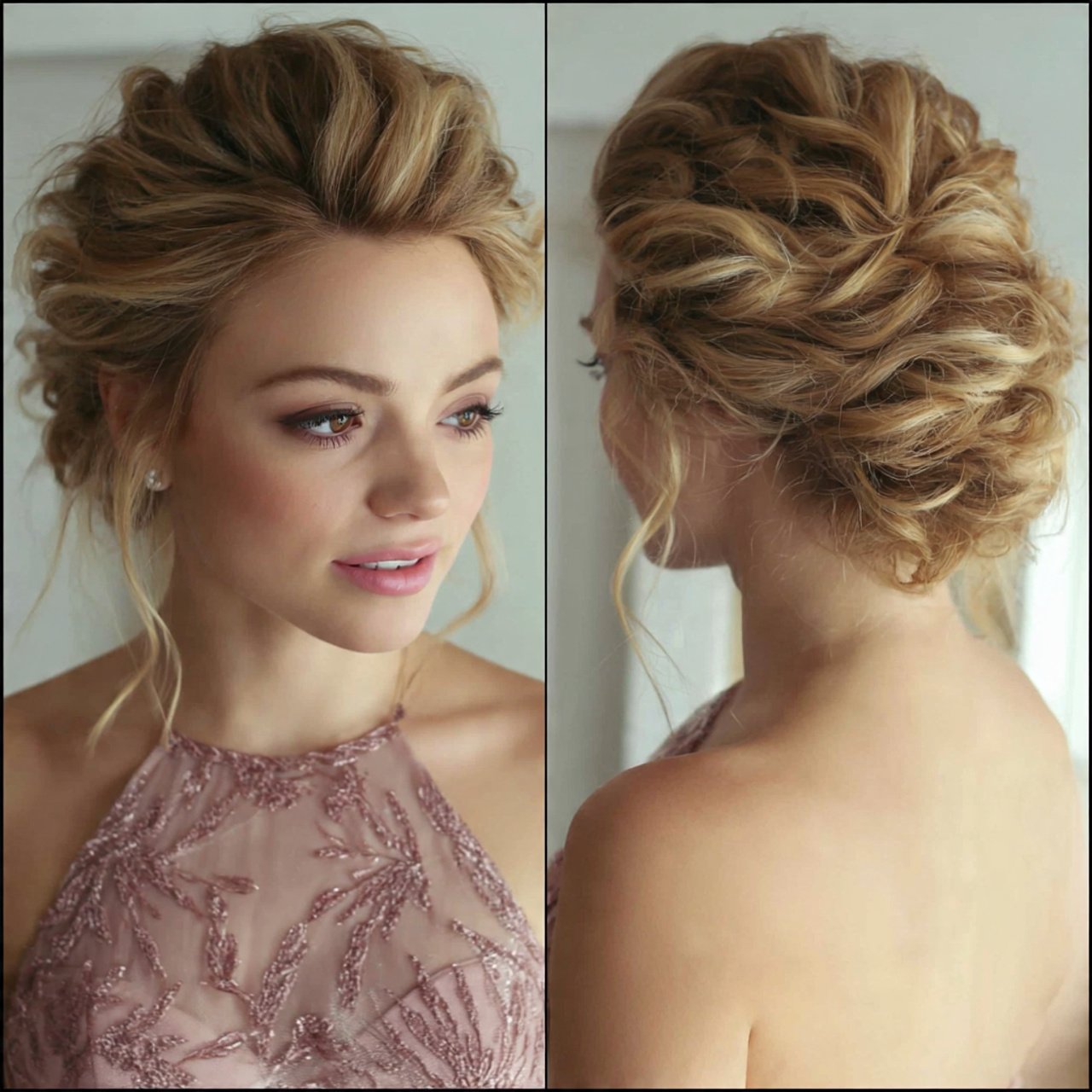 messy textured updo hairstyles for prom