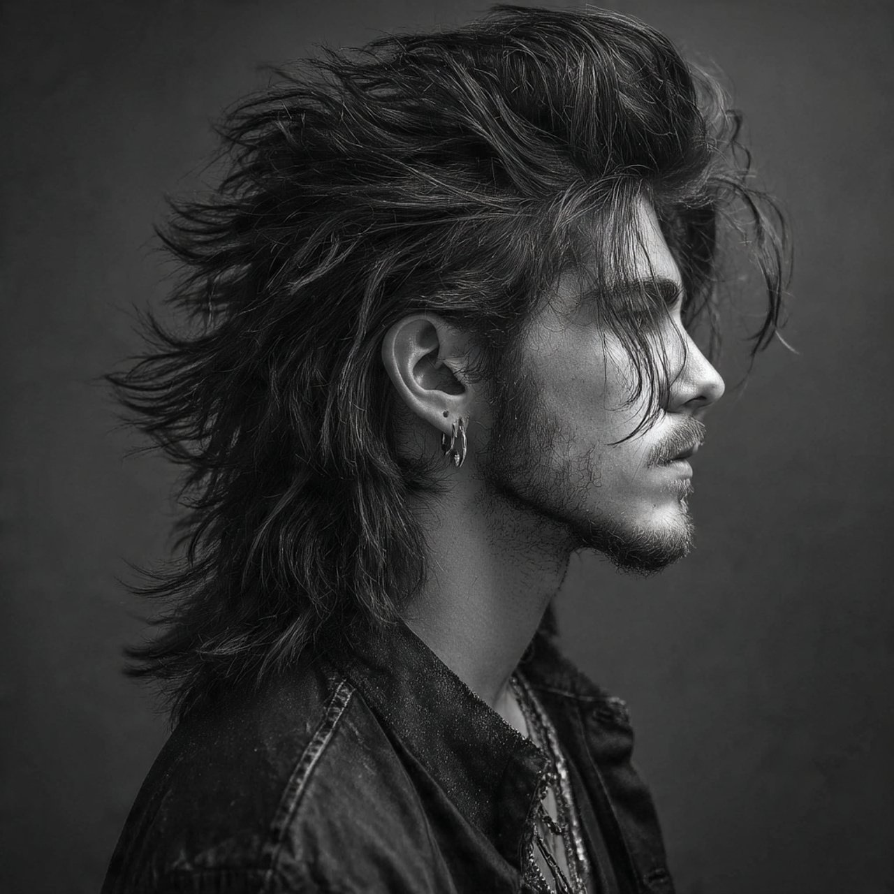 messy wolf cut long hairstyle