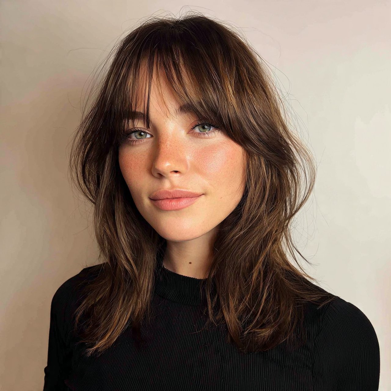 17 Short Curtain Bangs Ideas for a Fresh, Trendy Look 16 middle part short curtain bangs hairstyle
