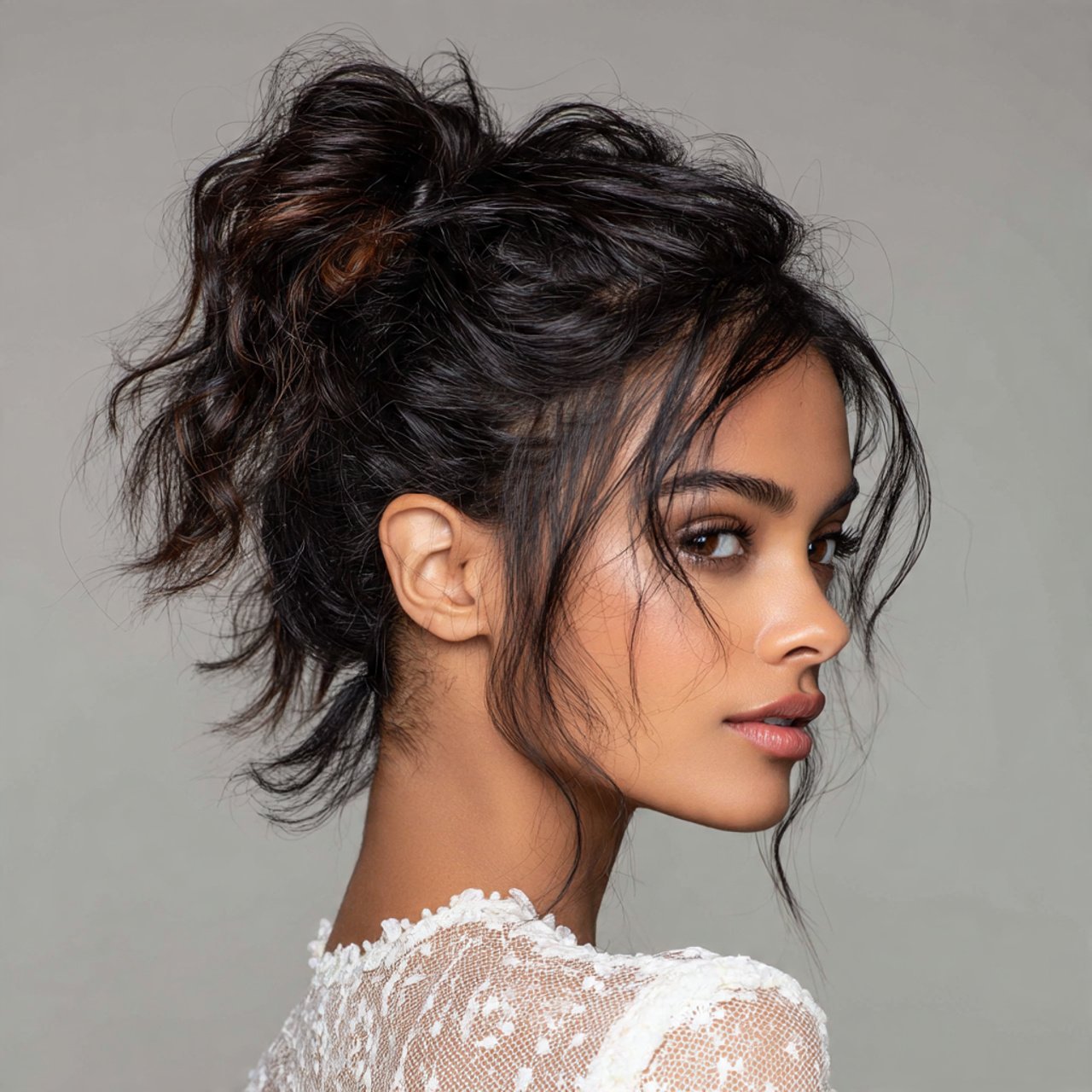 mini ponytail hairstyles for short hair multiple c