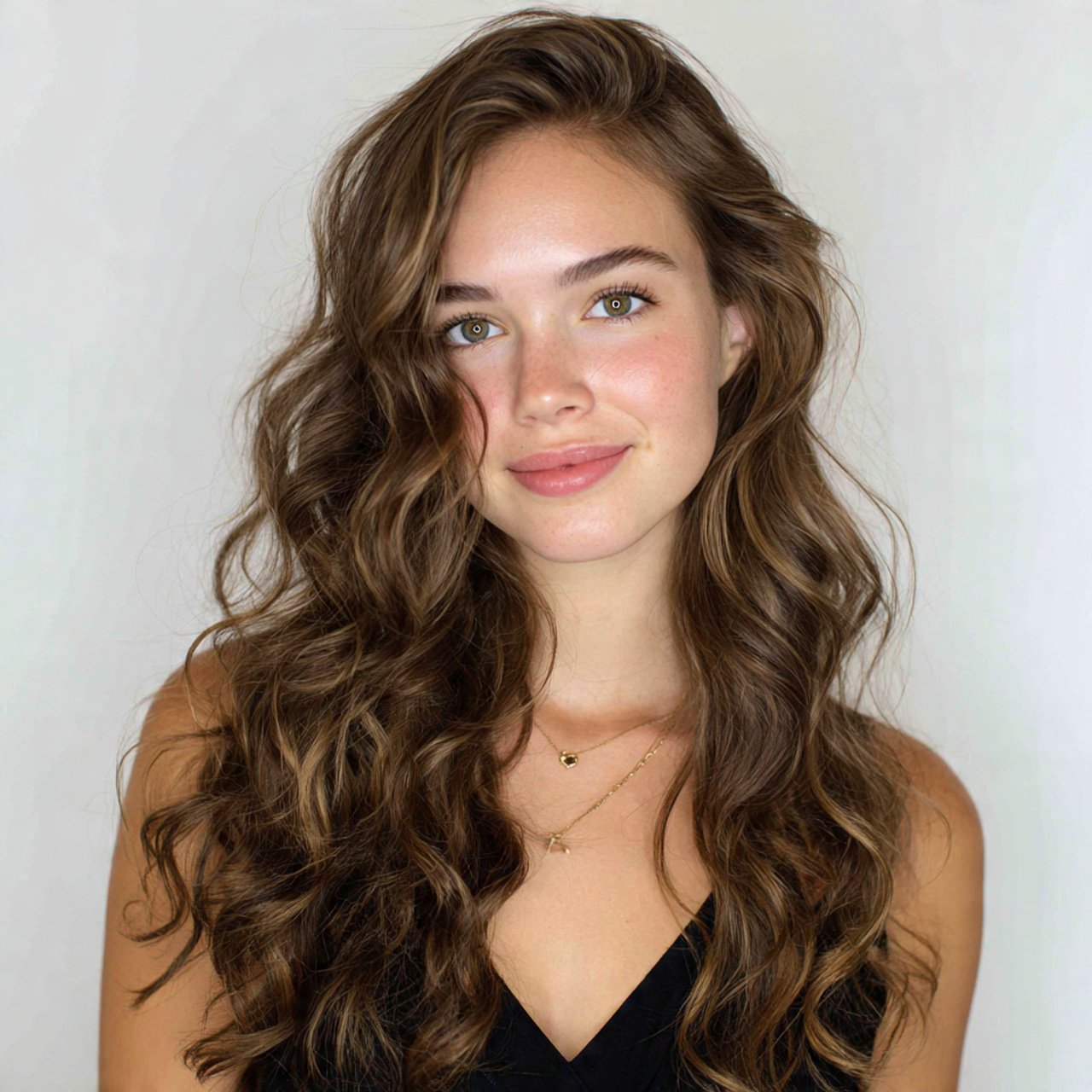 natural loose wave hairstyle for school single por
