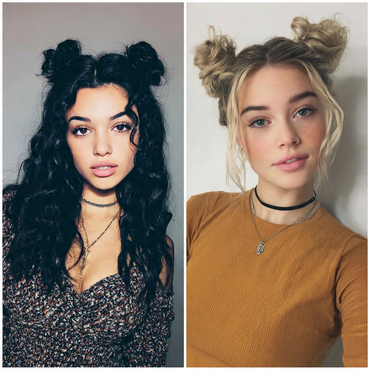natural space buns hairstyles 1