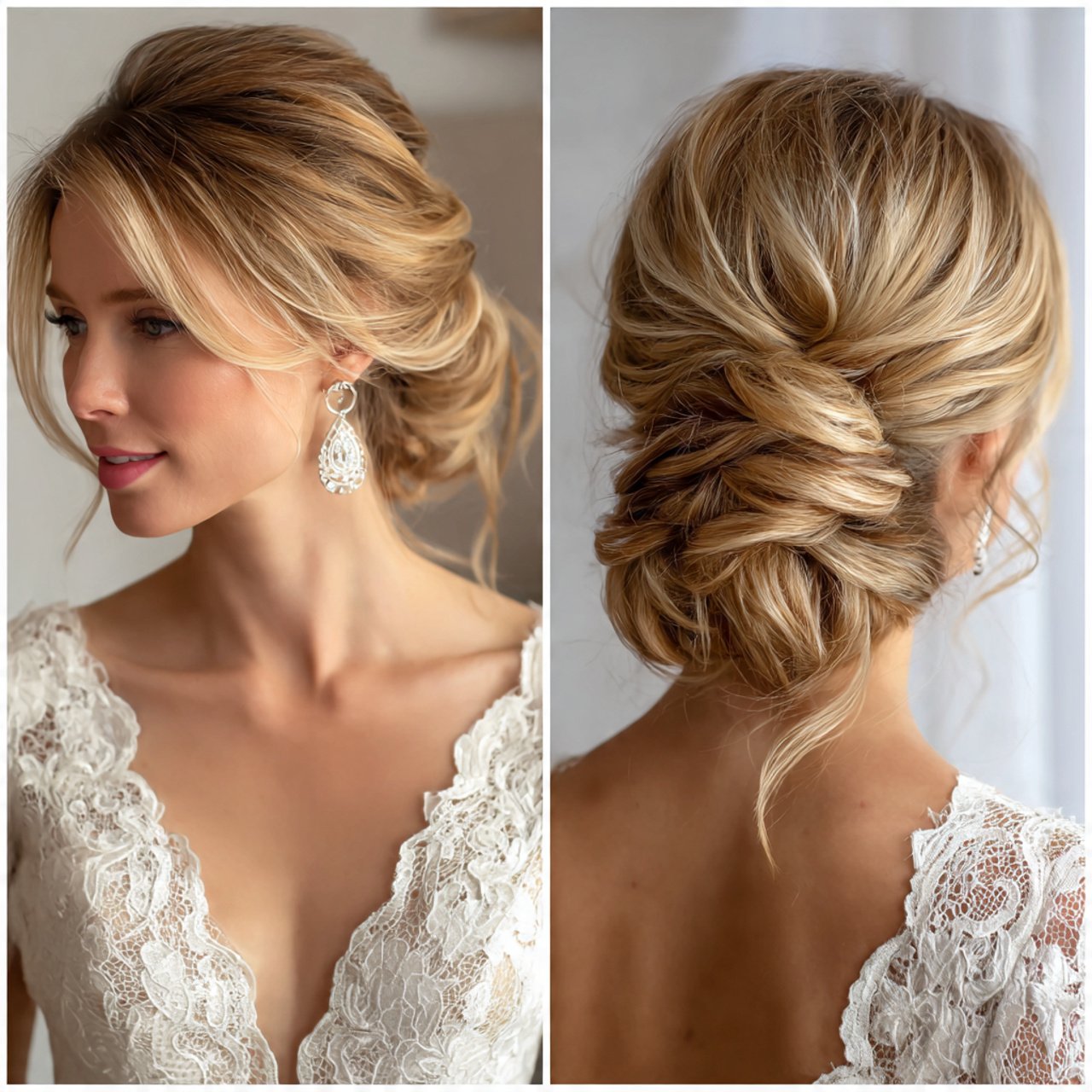 romantic low bun for prom hairstyles
