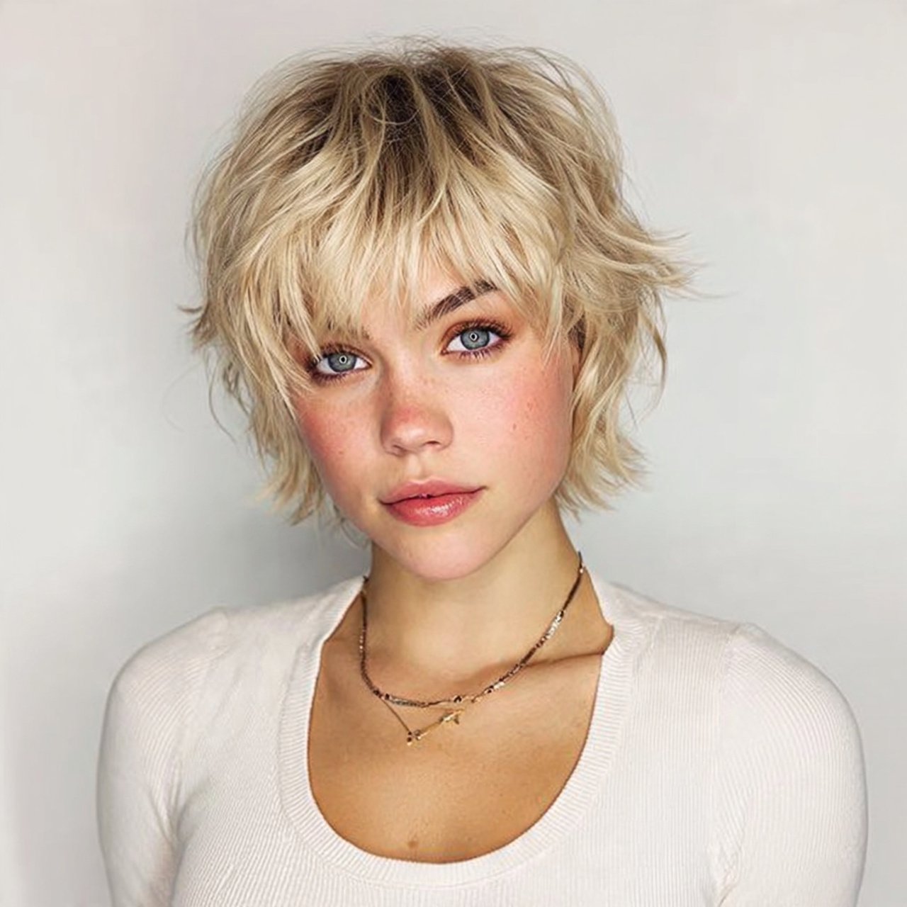 shaggy hairstyles for short hair 1