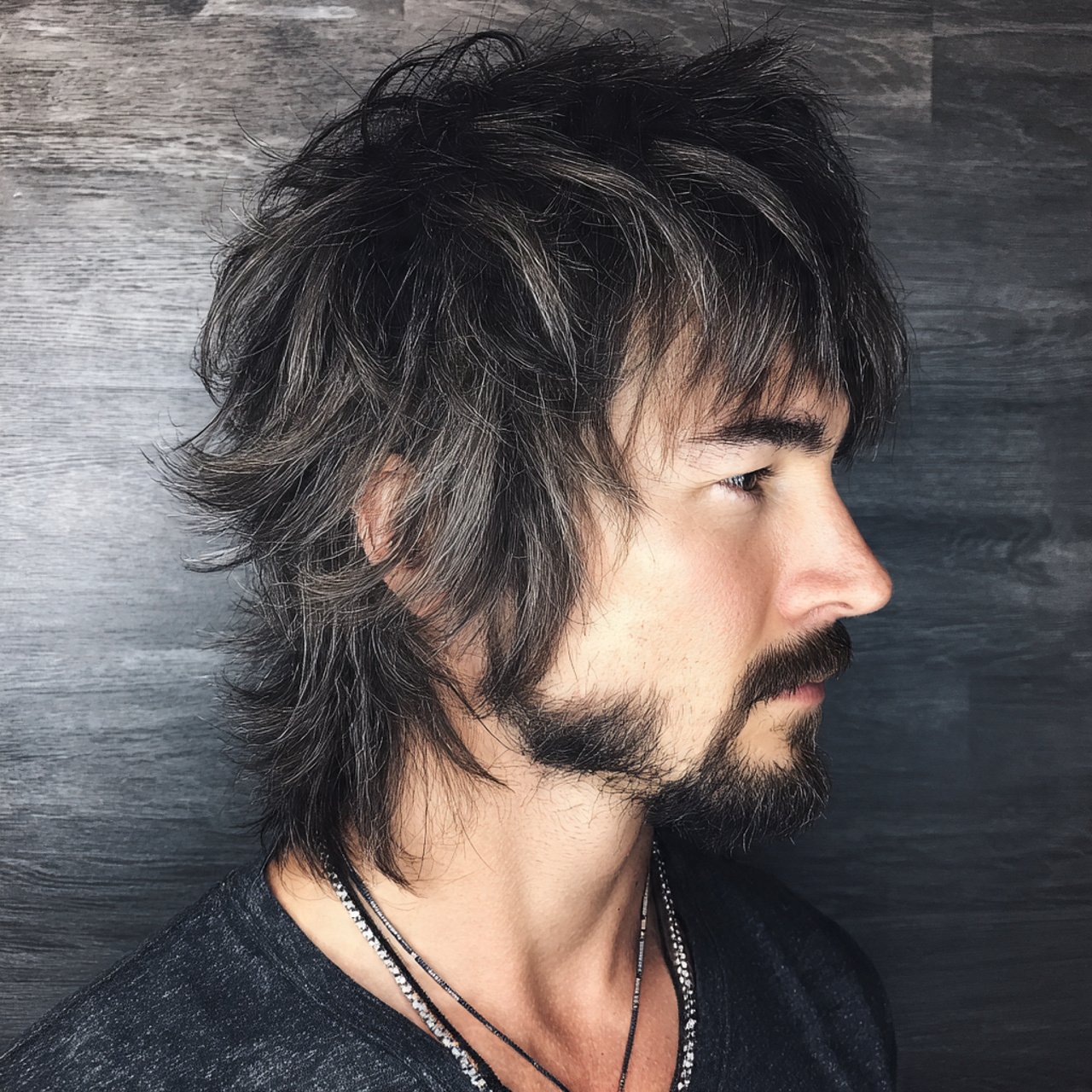 shaggy wolf cut hombre hairstyle