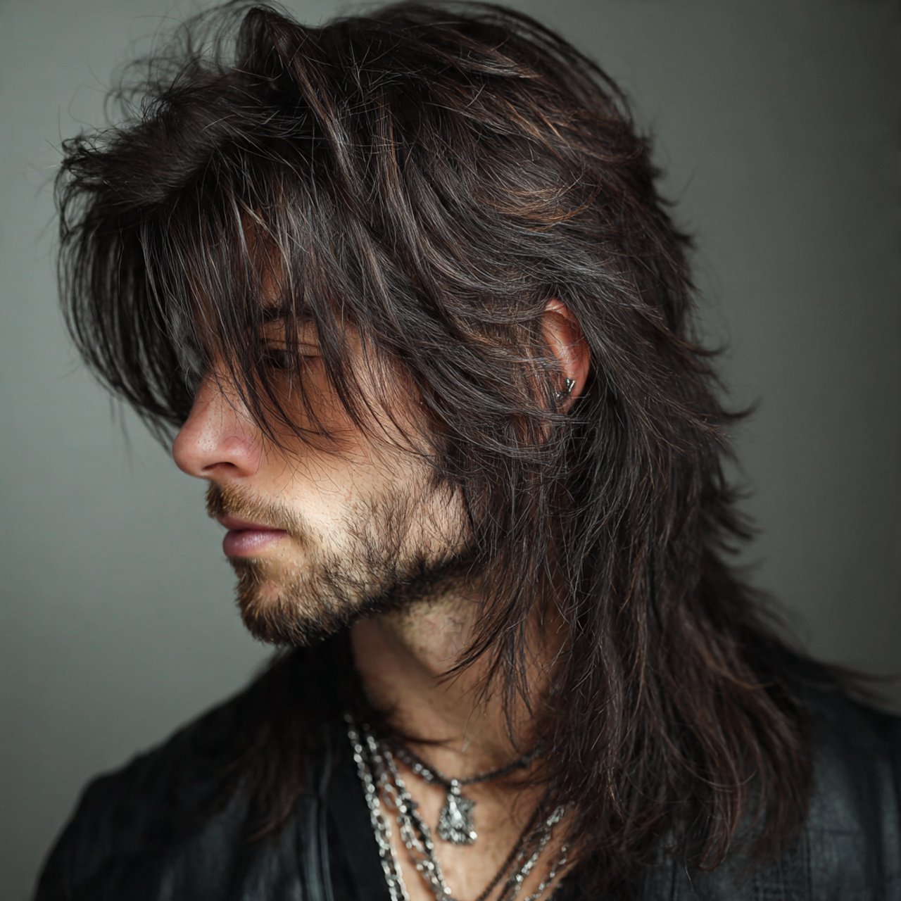 shaggy wolf cut long hairstyle