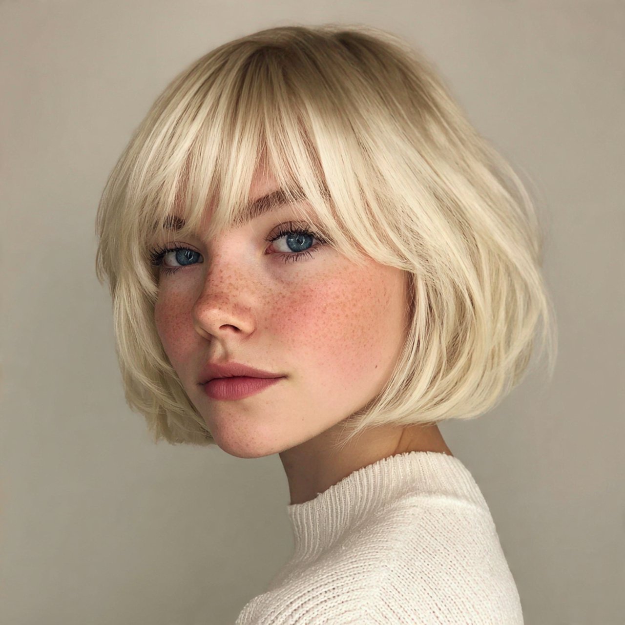 short bob with bangs hairstyle