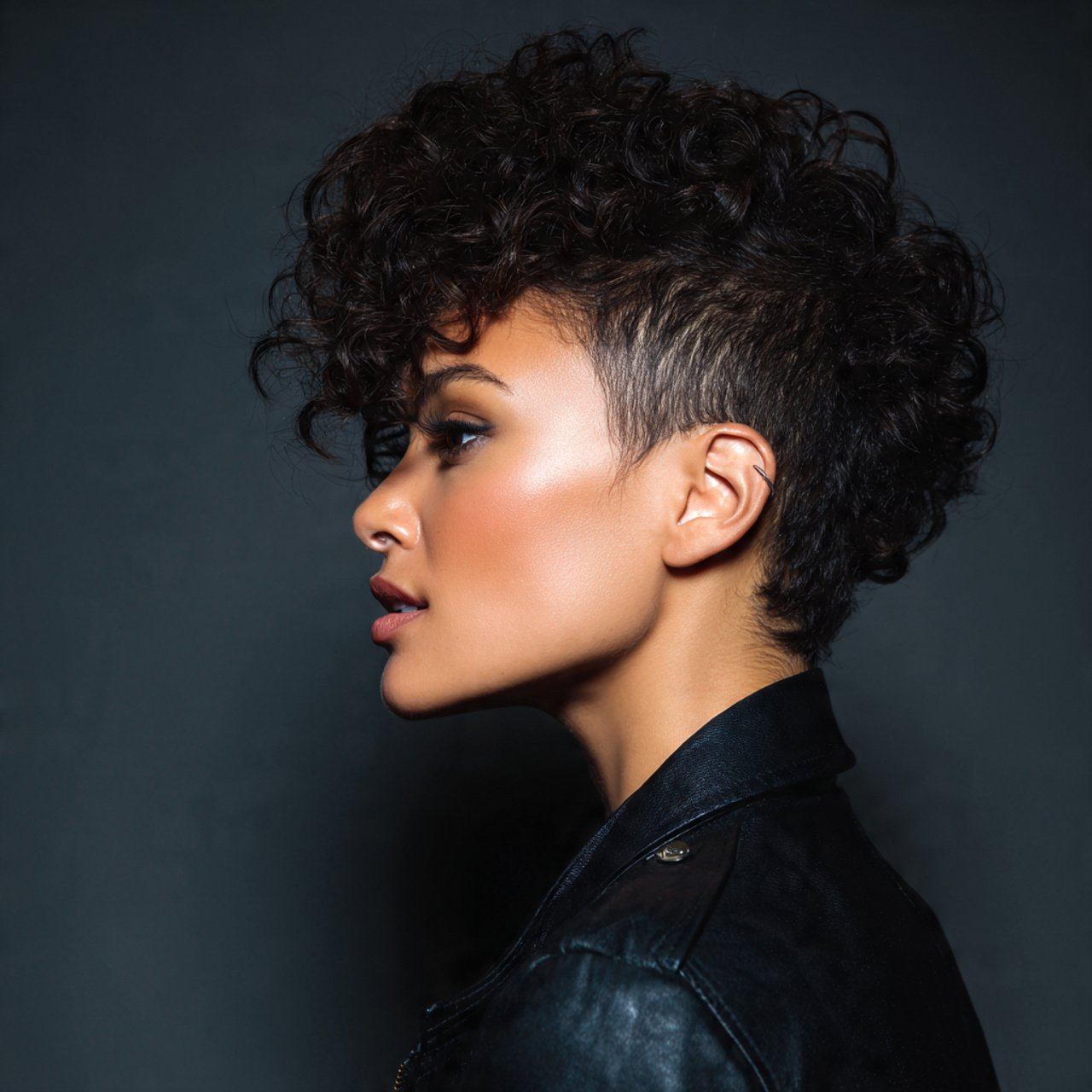 short curly mohawk short hairstyle on a person sin