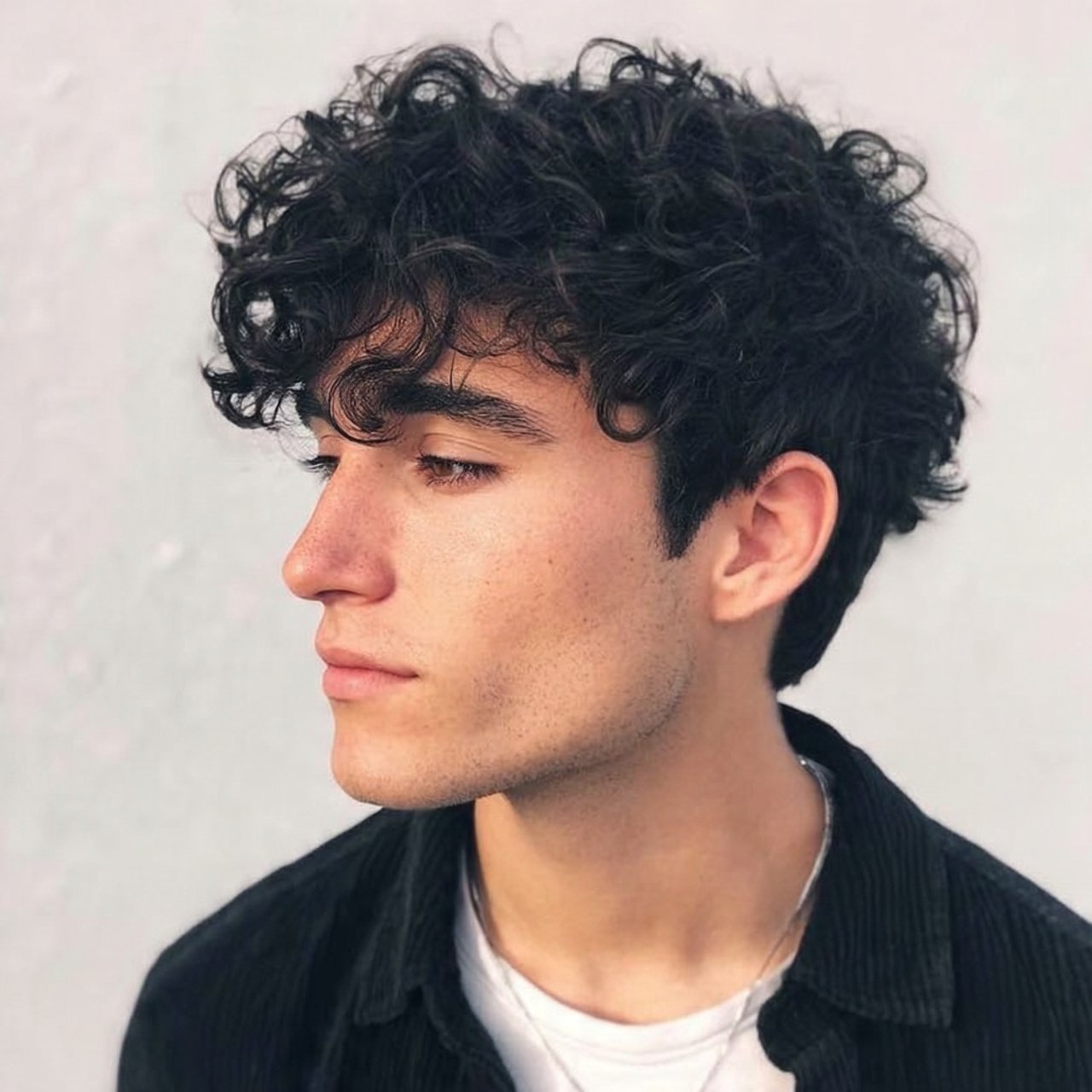 short curly wolf cut for short hair