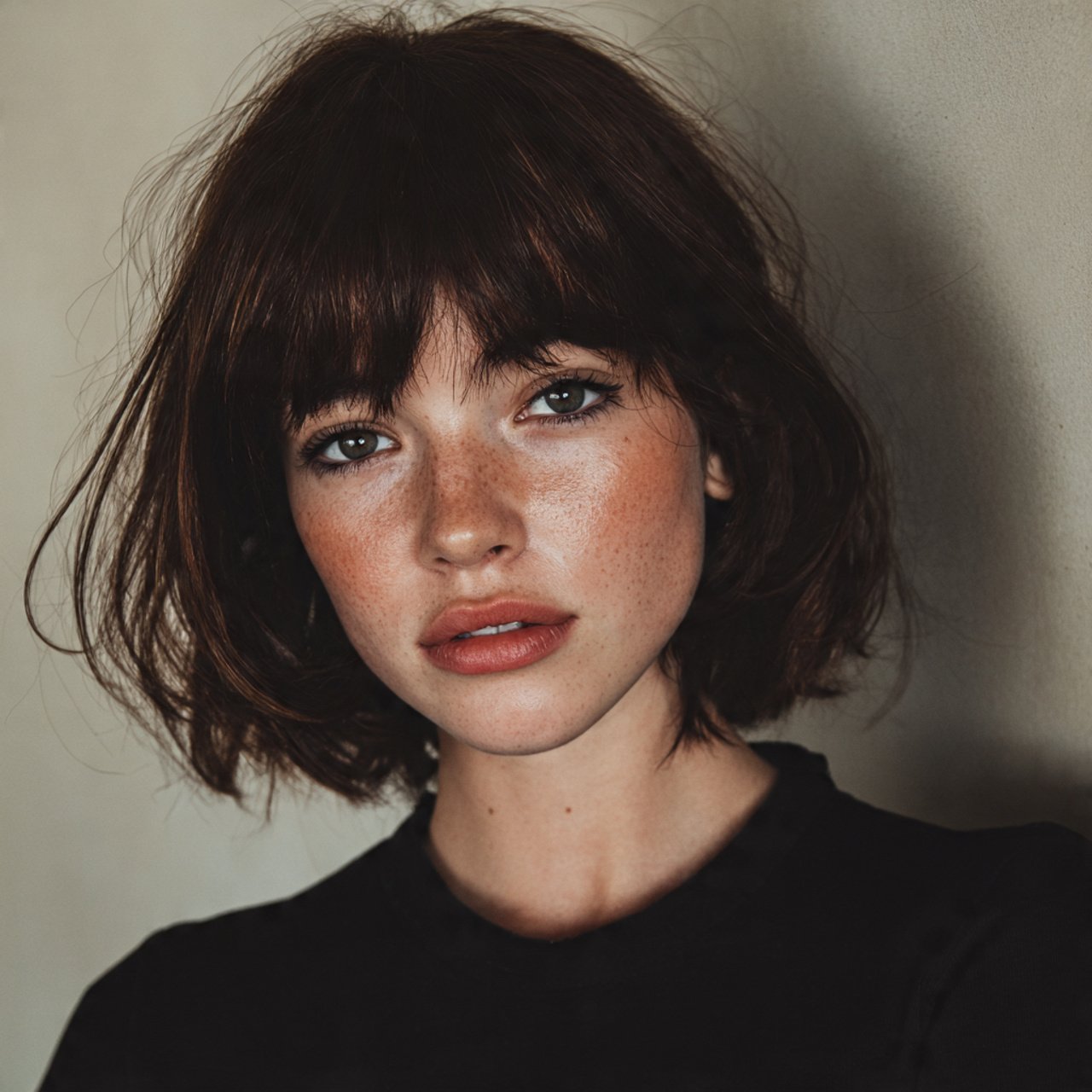 short curtain bangs hairstyle 2