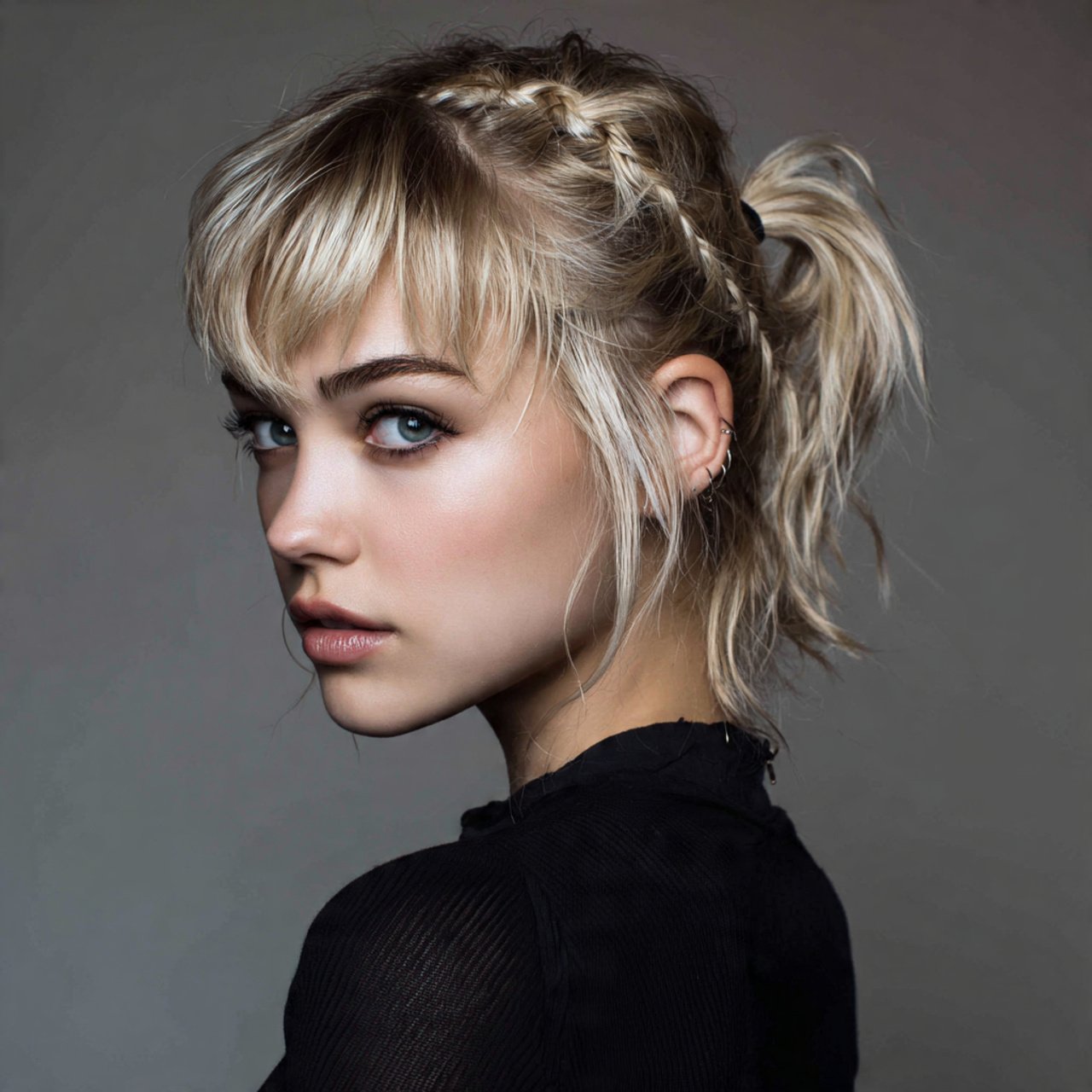 short hair ponytail hairstyles