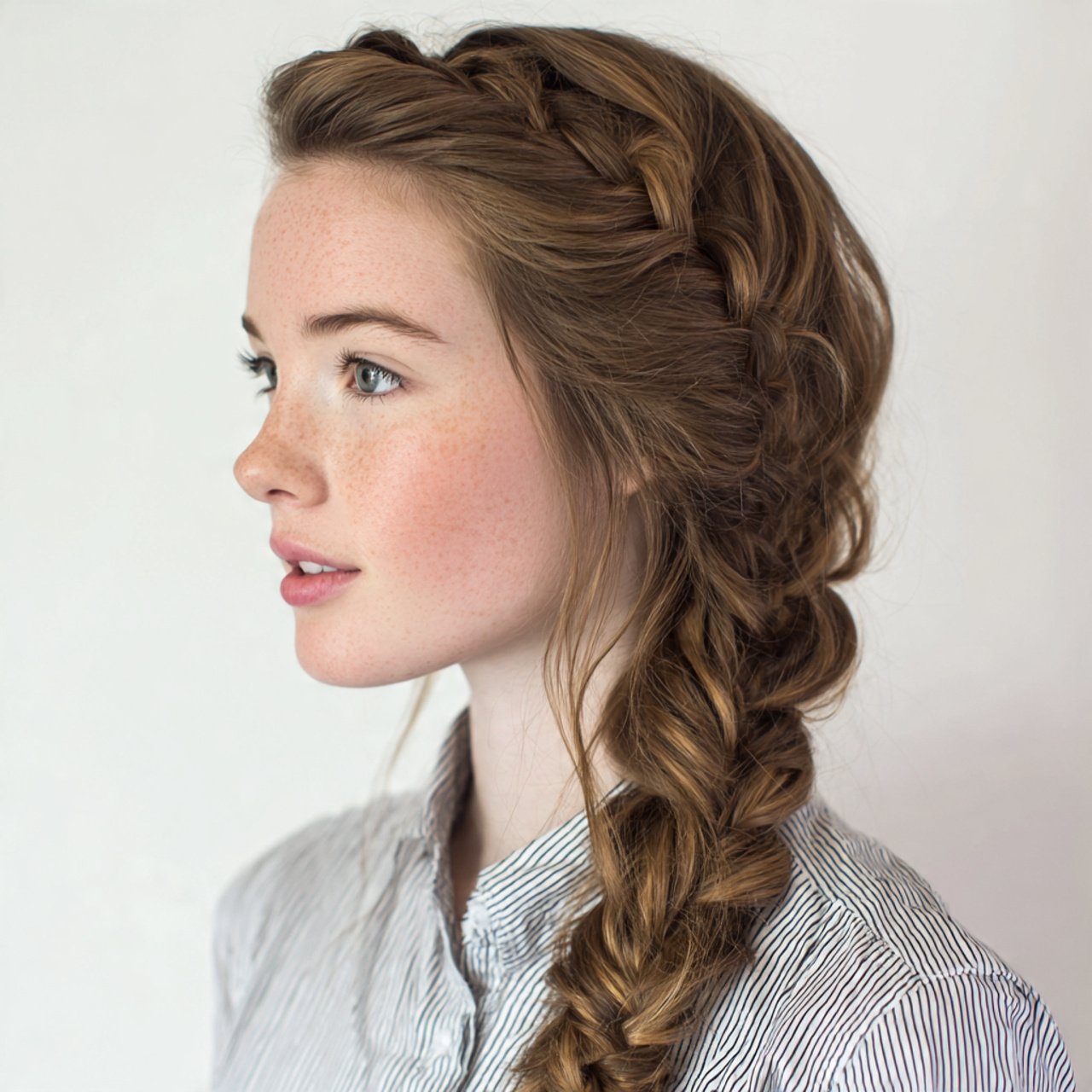 side braid easy hairstyles for school