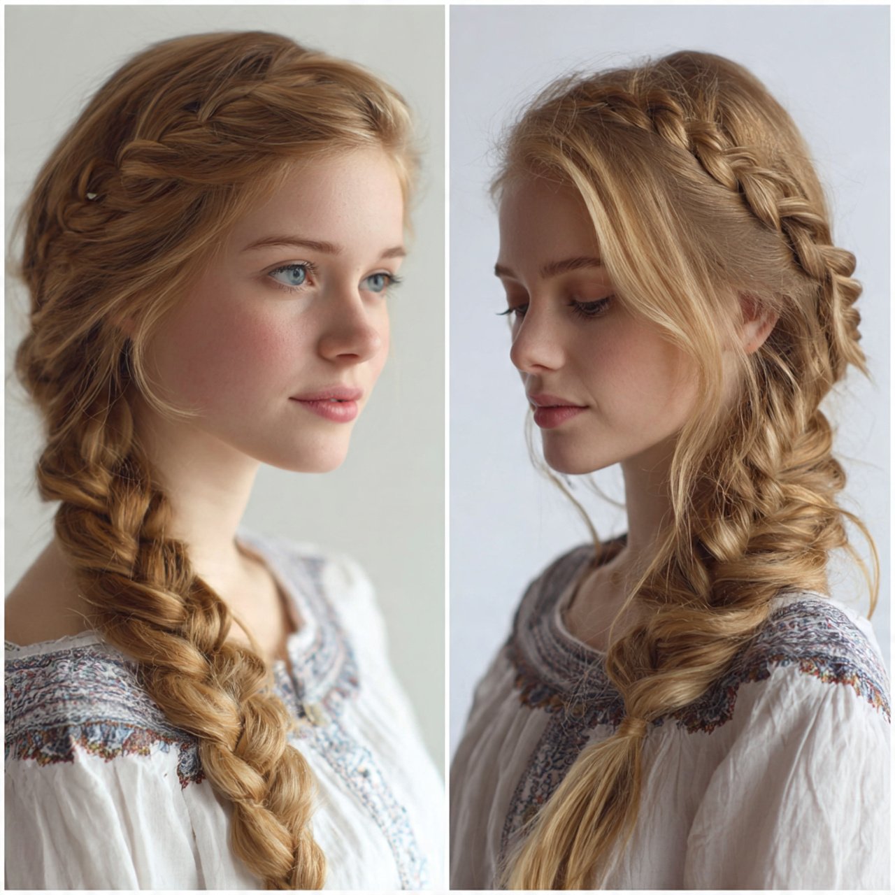 side braid school hairstyles