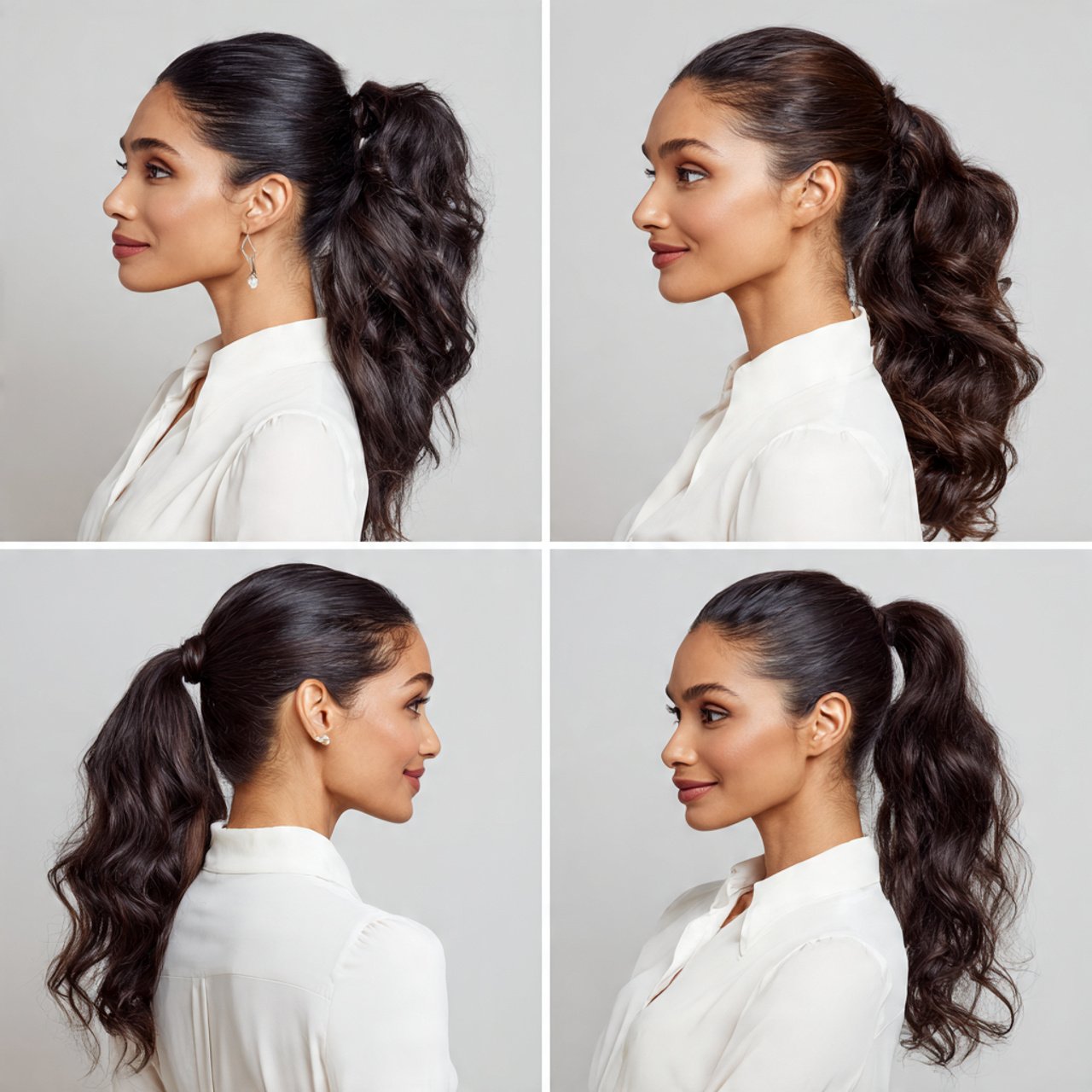 side easy ponytail hairstyles multiple variations