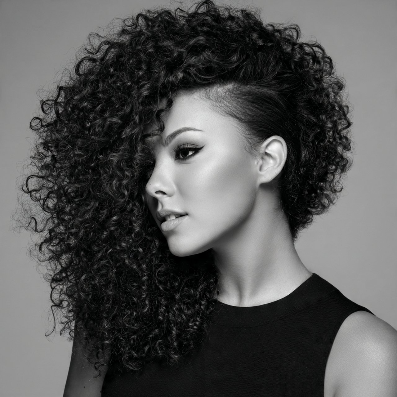 side part curly hairstyles high quality portrait d
